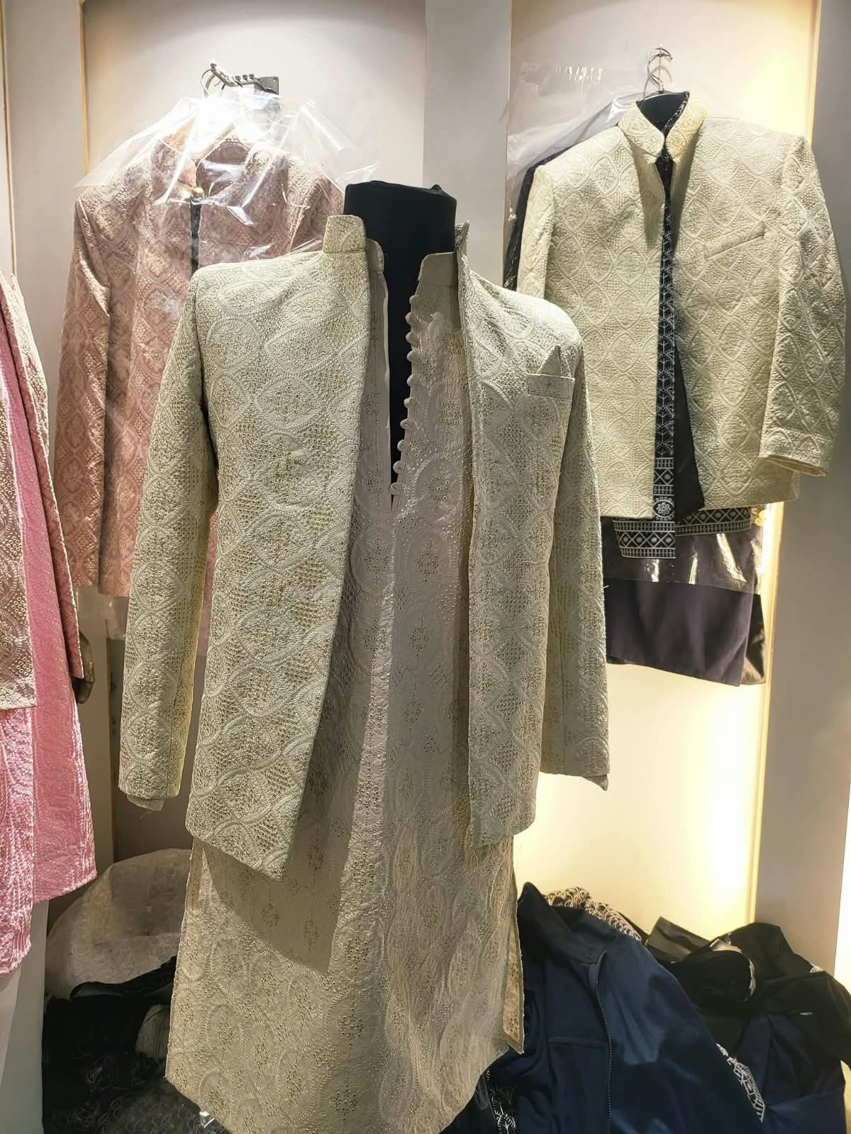 Premium Cream Prince Coat Set